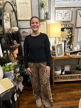 Load image into Gallery viewer, Animal Print Pant w/Cream Trim