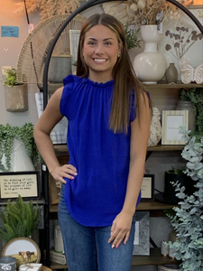 Ruffle Neck Tank