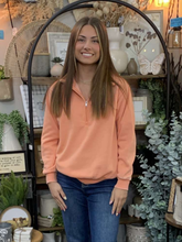 Load image into Gallery viewer, Half Zip Mock Neck Collar