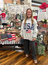 Load image into Gallery viewer, Heather Grey USA/America Reversible Sweatshirt