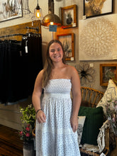 Load image into Gallery viewer, Embroidered Trim Smocked Tube Maxi Dress
