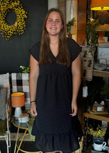 Load image into Gallery viewer, Black Babydoll Dress