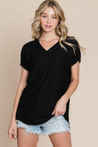 Black Swiss Dot Top