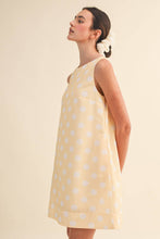 Load image into Gallery viewer, Yellow Polka Dot Shift Dress