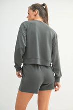 Load image into Gallery viewer, Black Laguna Dropped Shoulder Sweatshirt