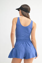 Load image into Gallery viewer, Blue Flounce &amp; Flow Romper