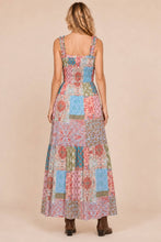 Load image into Gallery viewer, Boho Smocked Patch-Work Maxi Dress