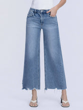 Load image into Gallery viewer, Vervet High Rise Raw Hem Slant Side Seam Wide Leg Jean
