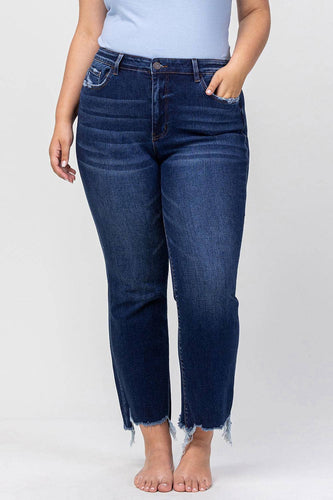 Plus Vervet High Rise Hem Kick Flare Jeans