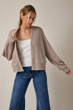 Load image into Gallery viewer, Oatmeal Cropped Cardigan