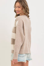Load image into Gallery viewer, Tape Checkered Sweater Cardigan