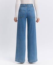 Load image into Gallery viewer, Vervet Super High Rise Tie Waistband Wide Leg Jean