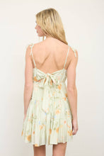 Load image into Gallery viewer, Light Olive Floral Tiered Dress
