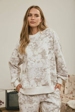 Load image into Gallery viewer, Grey Floral Boxy Crew Sweatshirt
