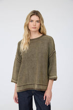 Load image into Gallery viewer, Mocha Washed Inverted Seam Top