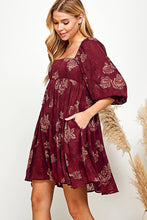 Load image into Gallery viewer, Ruby Rosette Babydoll Dress