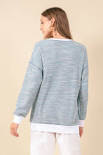 Load image into Gallery viewer, Teal Waffle Knit Drip Shoulder Top