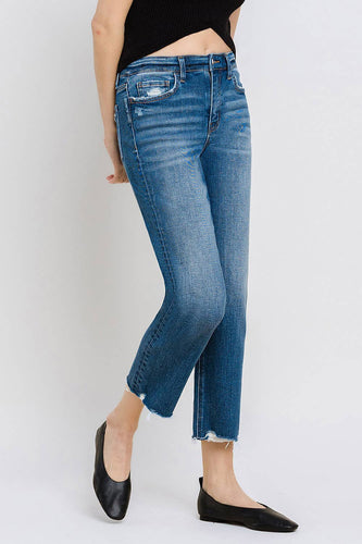 Vervet High Rise Straight Denim