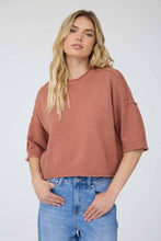 Load image into Gallery viewer, Sienna Exposed Seam Drop Shoulder Top
