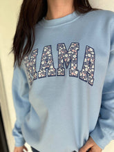 Load image into Gallery viewer, Blue Floral Mama Sweatshirt