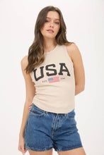 Load image into Gallery viewer, Khaki USA America Tank