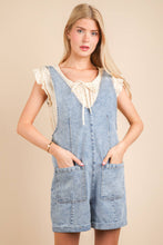 Load image into Gallery viewer, Denim Front Pocket Romper