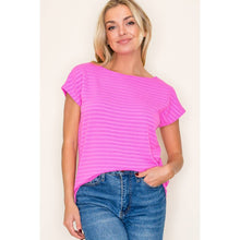 Load image into Gallery viewer, Fuchsia Boat Neck Top