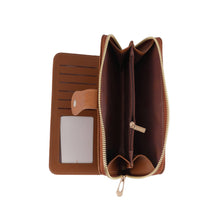 Load image into Gallery viewer, Rachel Vegan Leather Laser Cut Out Detail Wallet/Wrist: Black