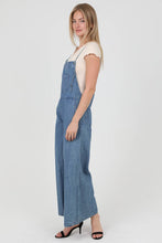 Load image into Gallery viewer, Denim Flare Leg Overalls Jumpsuit