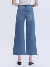Load image into Gallery viewer, Vervet High Rise Elastic Waistband Wide Leg Jeans