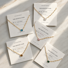 Load image into Gallery viewer, The Month Code Birthstone Necklace Collection