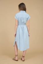 Load image into Gallery viewer, Chambray Stripe Midi Dress