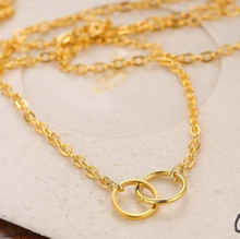 Load image into Gallery viewer, Karma Gold Necklace on Card