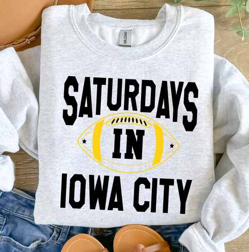 Saturdays In Iowa City Crewneck Sweatshirt: 3X