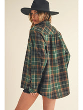 Load image into Gallery viewer, Green Plaid Flannel