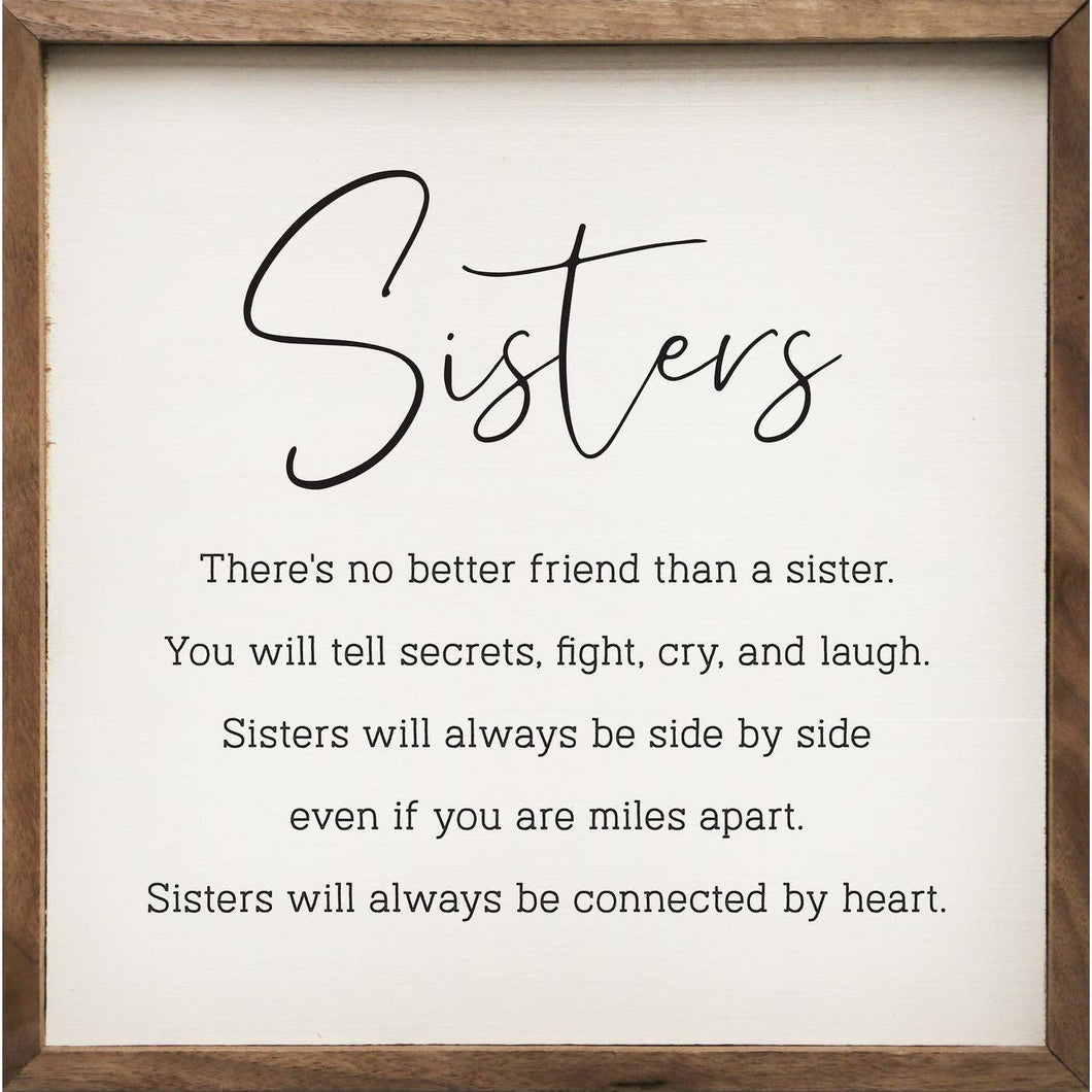 Sisters White: 4 x 4 x 1
