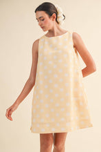 Load image into Gallery viewer, Yellow Polka Dot Shift Dress