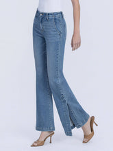 Load image into Gallery viewer, Vervet High Rise Slit Hem Flare Jeans