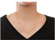 Load image into Gallery viewer, Karma Gold Necklace on Card