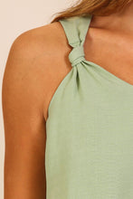 Load image into Gallery viewer, Sage Flowy Cropped Tank Top