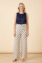 Load image into Gallery viewer, Polka Dot Wide-Leg Trouser Pants