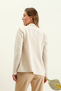 Khaki Double Breasted Blazer