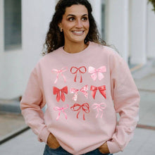 Load image into Gallery viewer, Pink Bows Sweatshirt