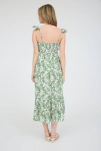 Load image into Gallery viewer, Moss Green Desert Print Ruffle Midi Dress