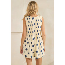 Load image into Gallery viewer, Black &amp; Cream Easy Flow Polka Dot Romper
