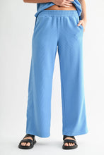 Load image into Gallery viewer, Denim Drift Wash Ribbed Wide-Leg Pants