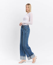 Load image into Gallery viewer, Vervet High Rise Cuffed Wide Leg Jeans