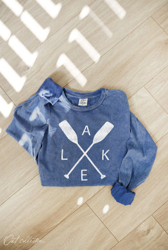 Lake Mineral Washed Long Sleeve Graphic