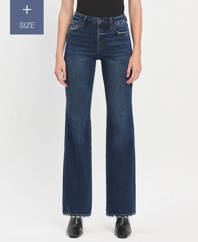 Plus Vervet High Rise Relaxed Flare Jeans