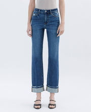 Load image into Gallery viewer, Vervet High Rise Cuffed Straight Jeans